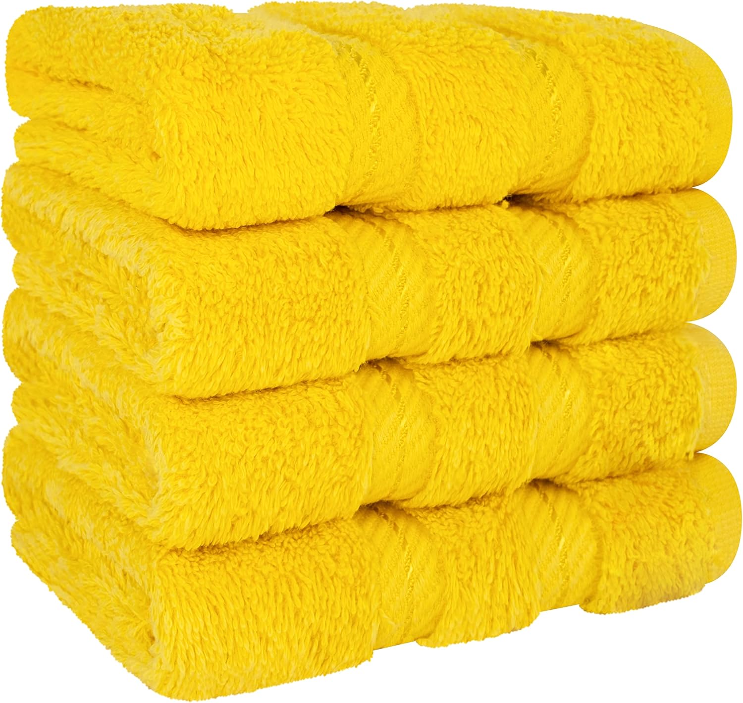 American Soft Linen Luxury 6 Piece Towel Set, 2 Bath Towels 2 Hand Towels 2 Washcloths, 100% Cotton Turkish Towels for Bathroom, Light Grey Towel Sets
