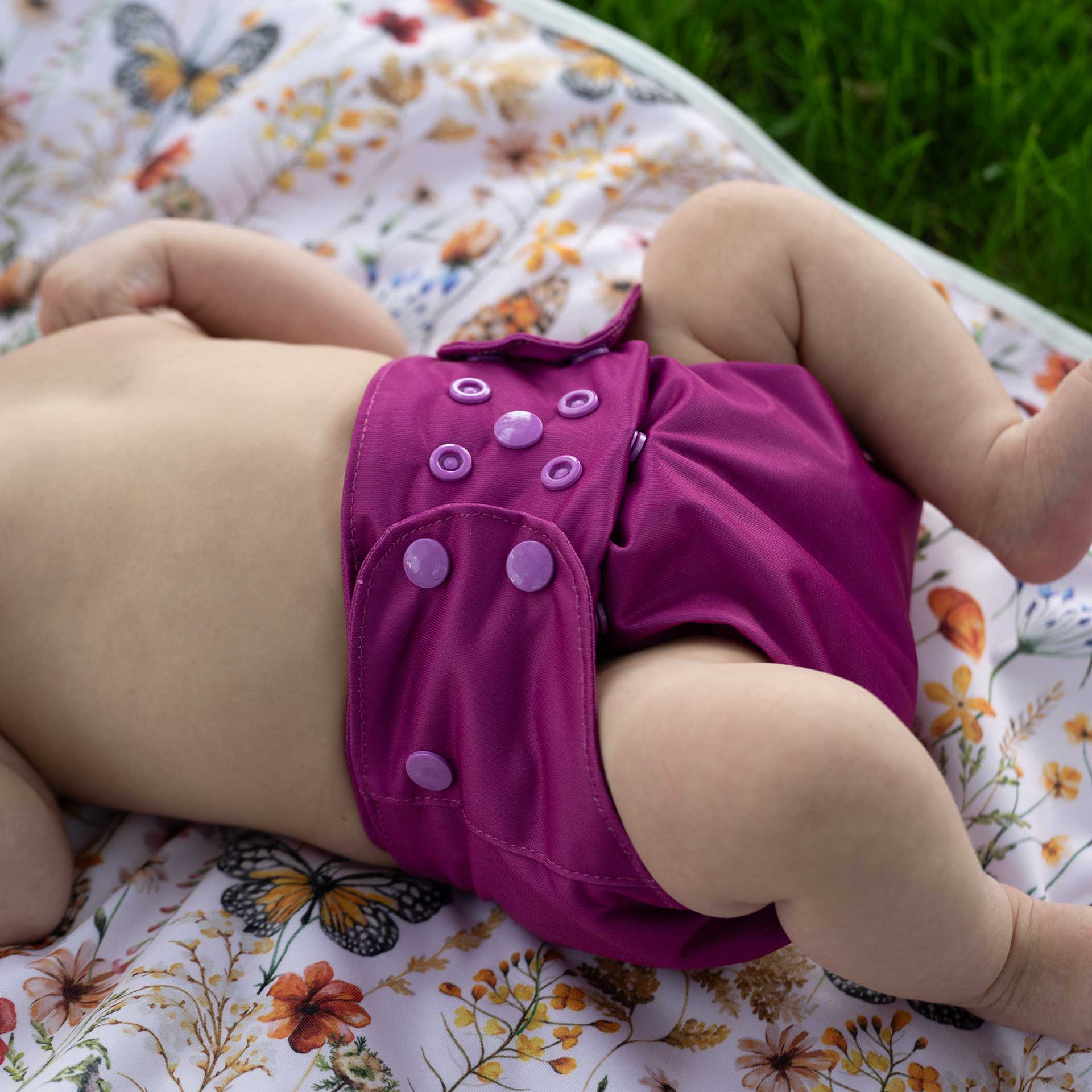 Kinder Cloth Diaper Co. Play Basics Pocket Cloth Diaper with Athletic Wicking Jersey