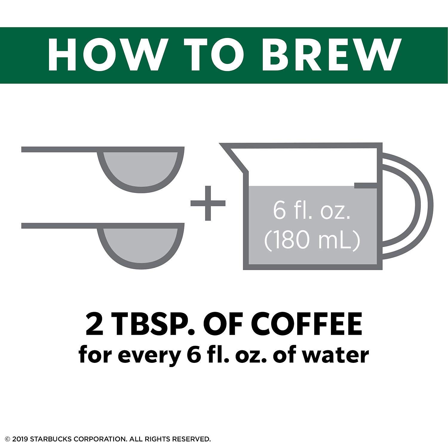 Starbucks Ground Coffee, Medium Roast Coffee, Pike Place Roast, 100% Arabica, 1 Bag (28 Oz)
