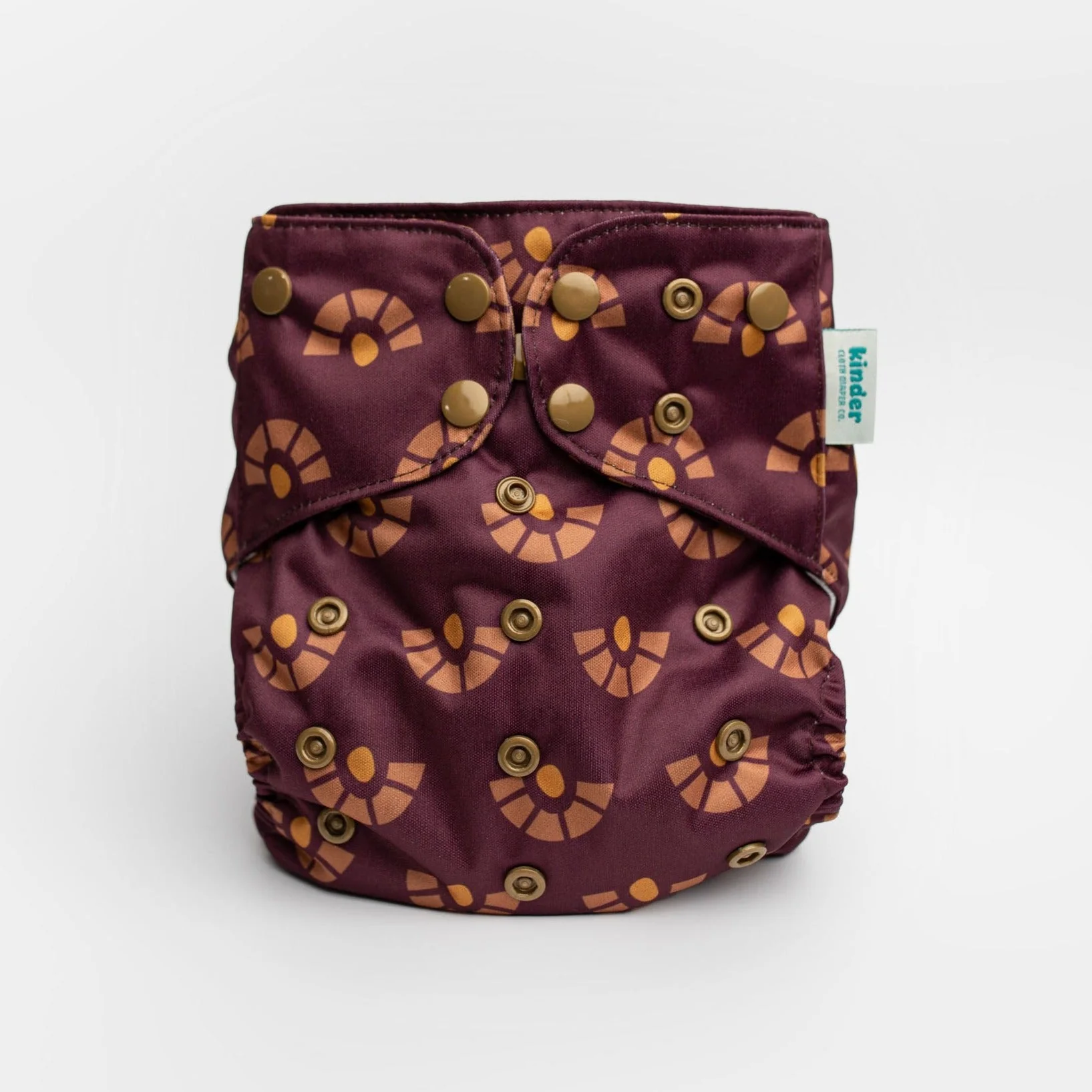 Kinder Cloth Diaper Co. Patterned Basics Pocket Cloth Diaper with Athletic Wicking Jersey