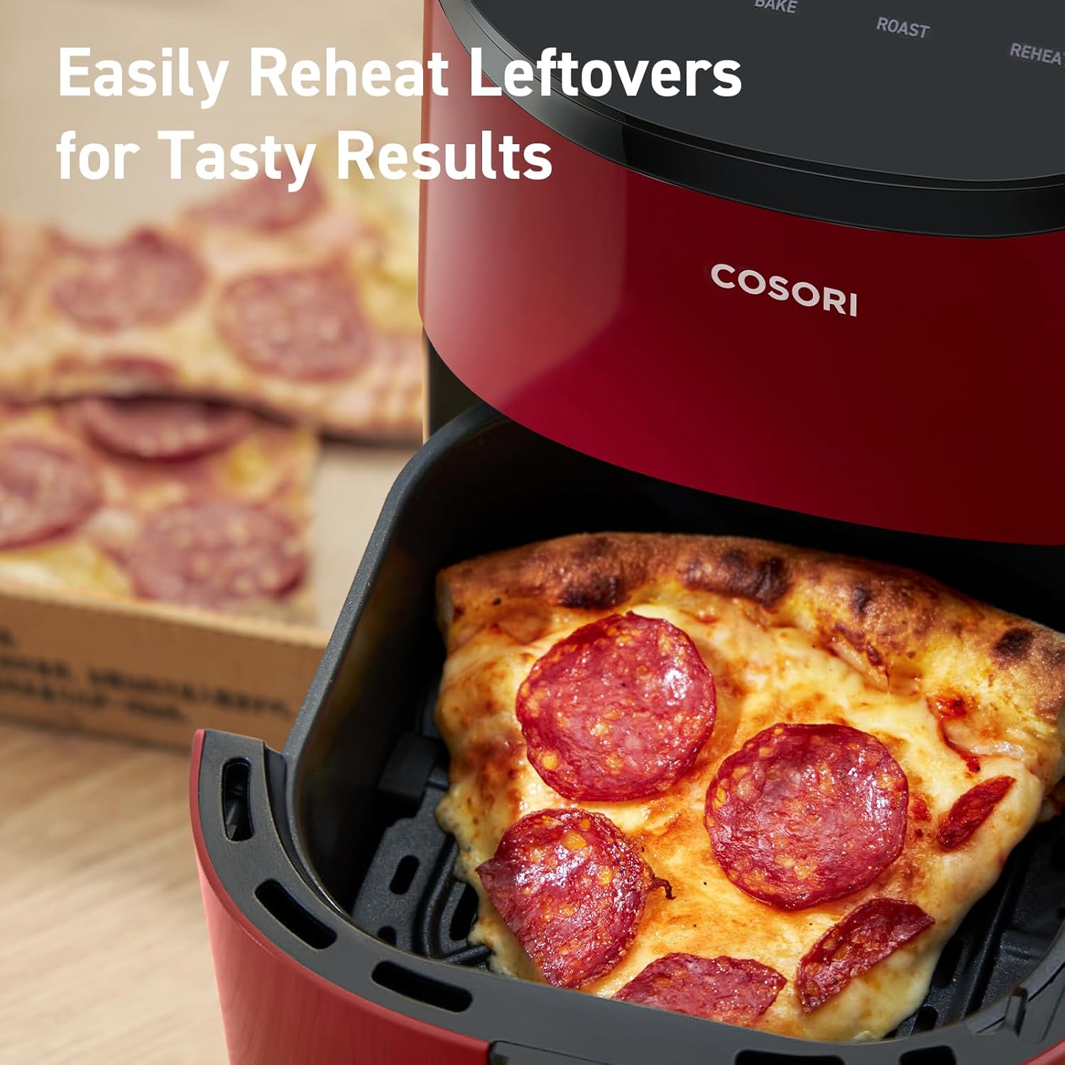 COSORI 2.1Qt Air Fryer, Small 4-in-1 Air Fryer Perfect for Simple Meals and Snack, Easy to Leftover Food to Crispy, 97% Less Oil, 30 In-App Recipes, Nonstick & Dishwasher Safe Basket