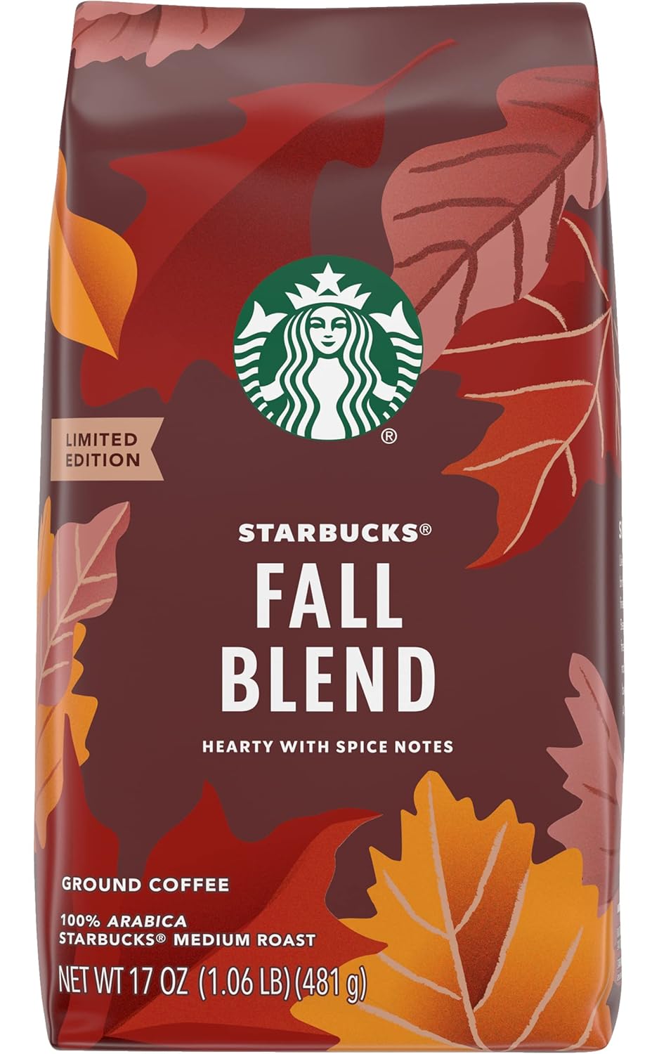 Starbucks Ground Coffee, Medium Roast Coffee, Pike Place Roast, 100% Arabica, 1 Bag (28 Oz)
