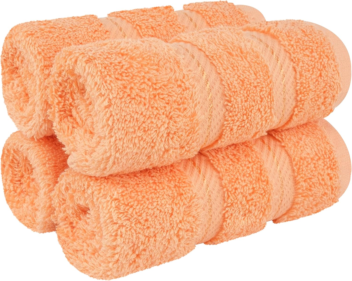 American Soft Linen Luxury 6 Piece Towel Set, 2 Bath Towels 2 Hand Towels 2 Washcloths, 100% Cotton Turkish Towels for Bathroom, Light Grey Towel Sets