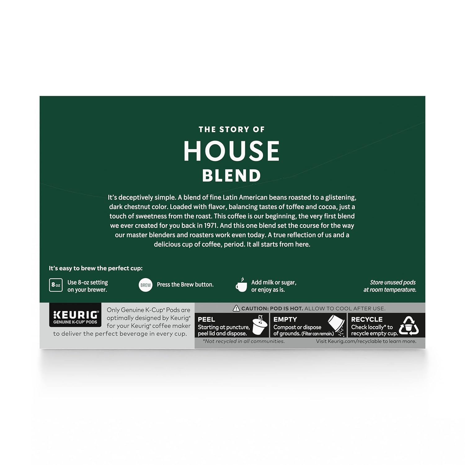 Starbucks K-Cup Coffee Pods, Medium Roast Coffee, Pike Place Roast for Keurig Brewers, 100% Arabica, 4 boxes (96 pods total)
