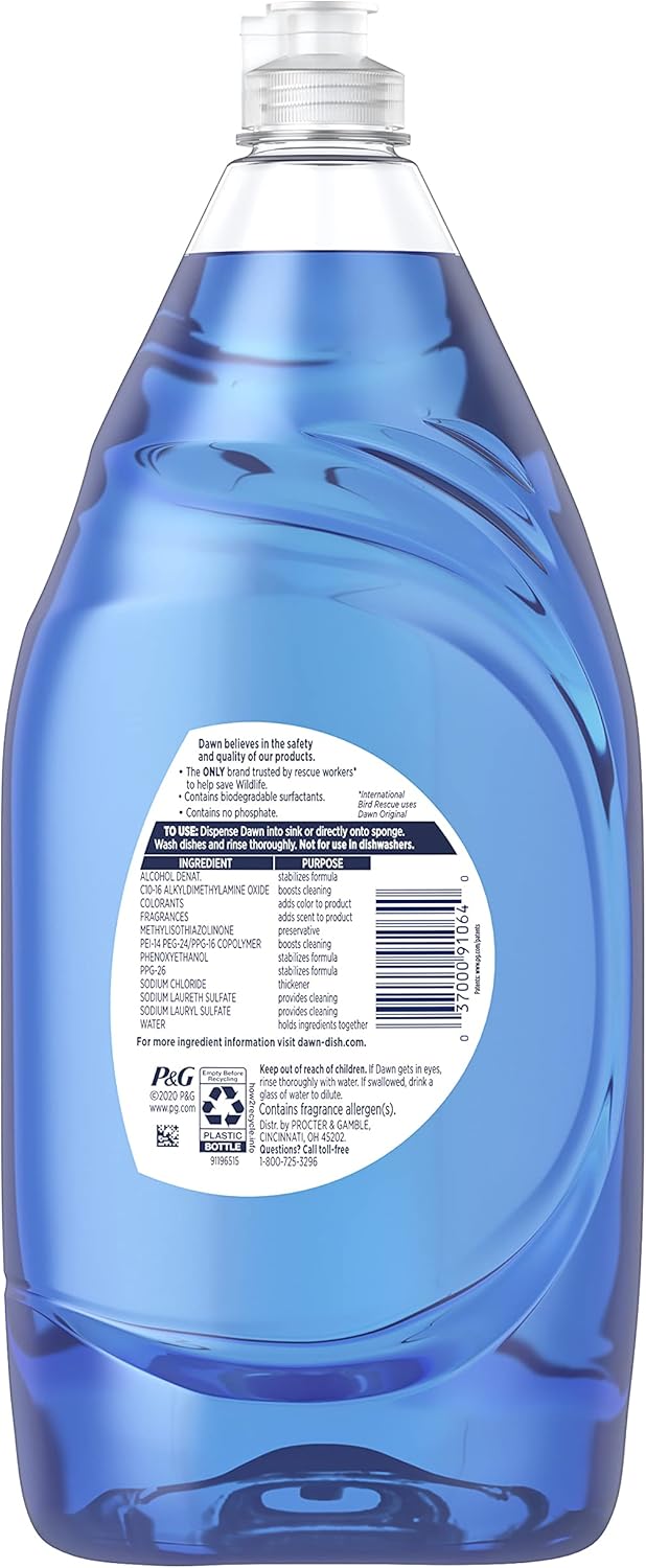 Dawn Dish Soap Ultra Dishwashing Liquid, Dish Soap Refill, Original Scent, 56 Fl Oz (Pack of 2)