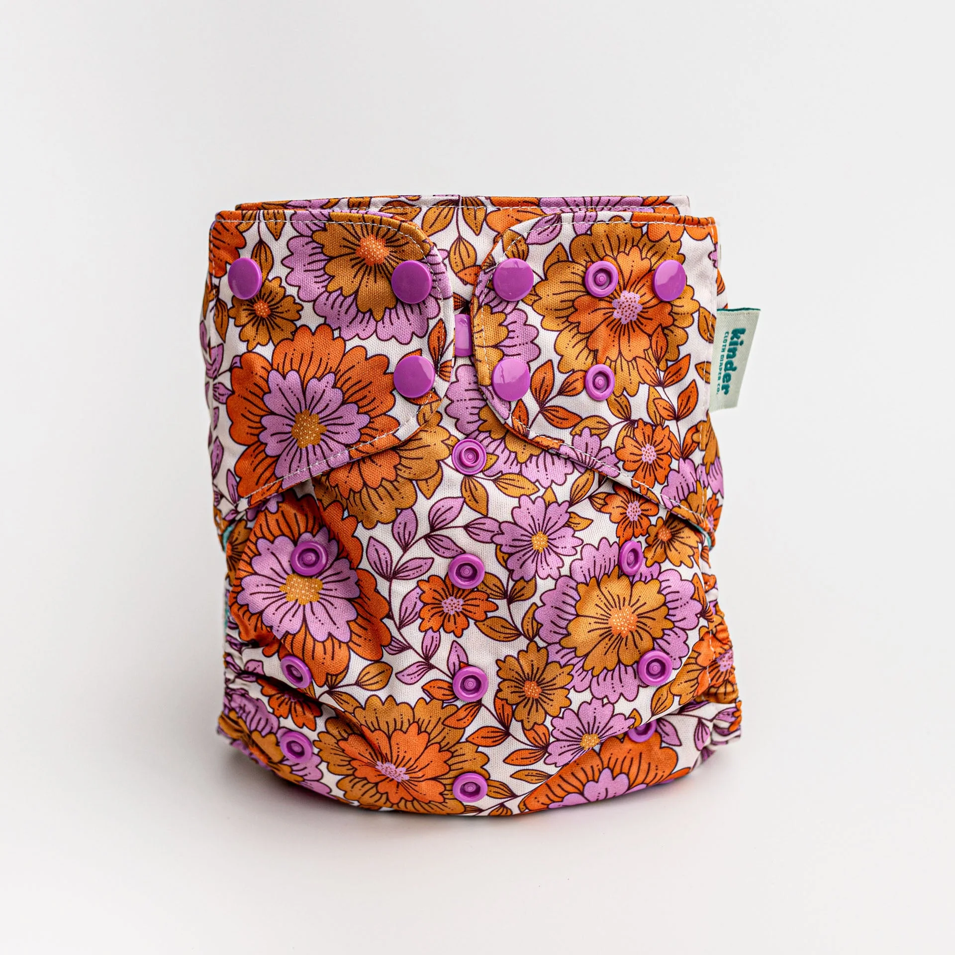 Kinder Cloth Diaper Co. Patterned Pocket Cloth Diaper with Athletic Wicking Jersey