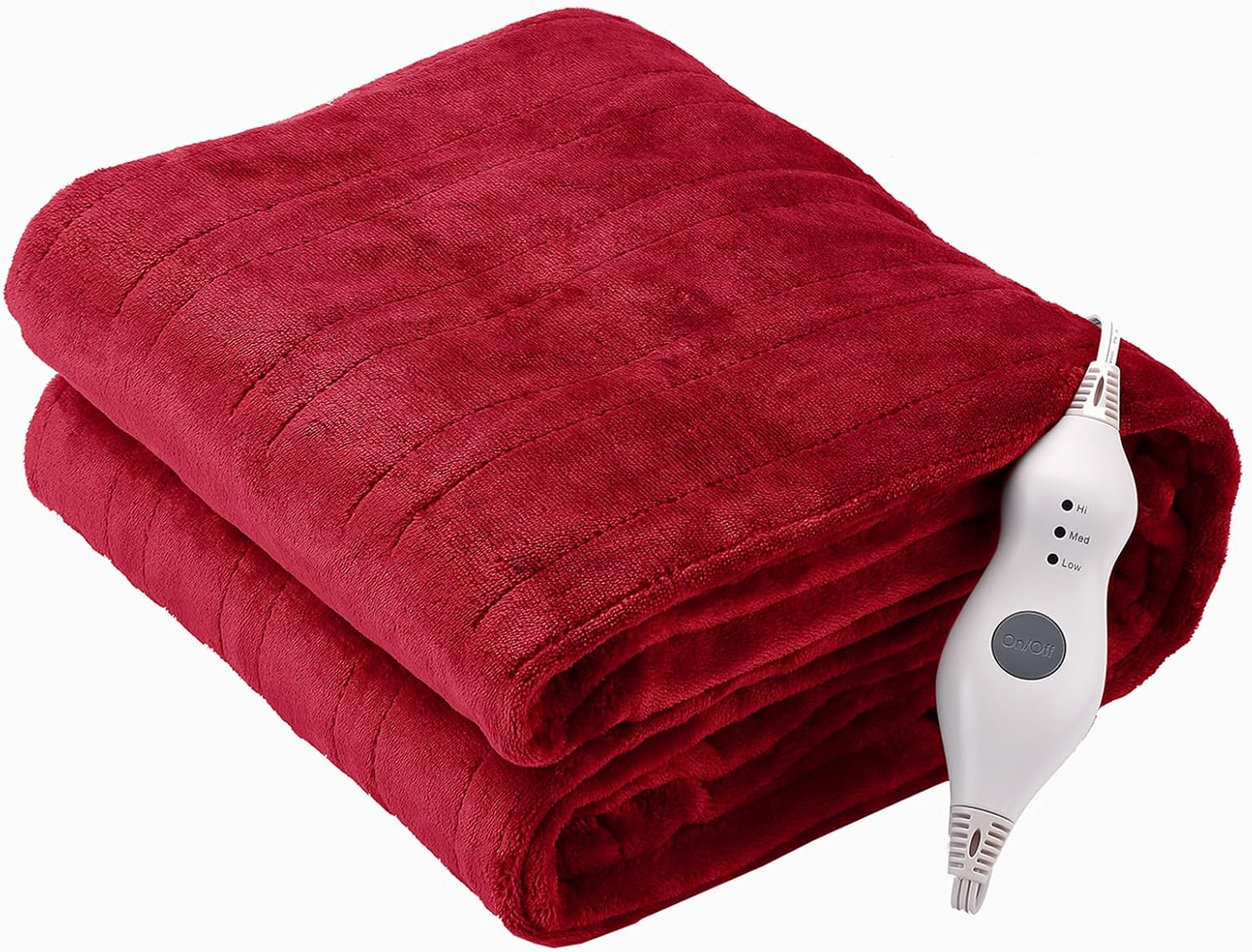 Tefici Electric Heated Blanket Throw, Super Cozy Soft 2-Layer Flannel 50