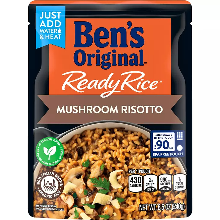 Ben's Original Ready Rice Mushroom Risotto Rice 8.5 oz