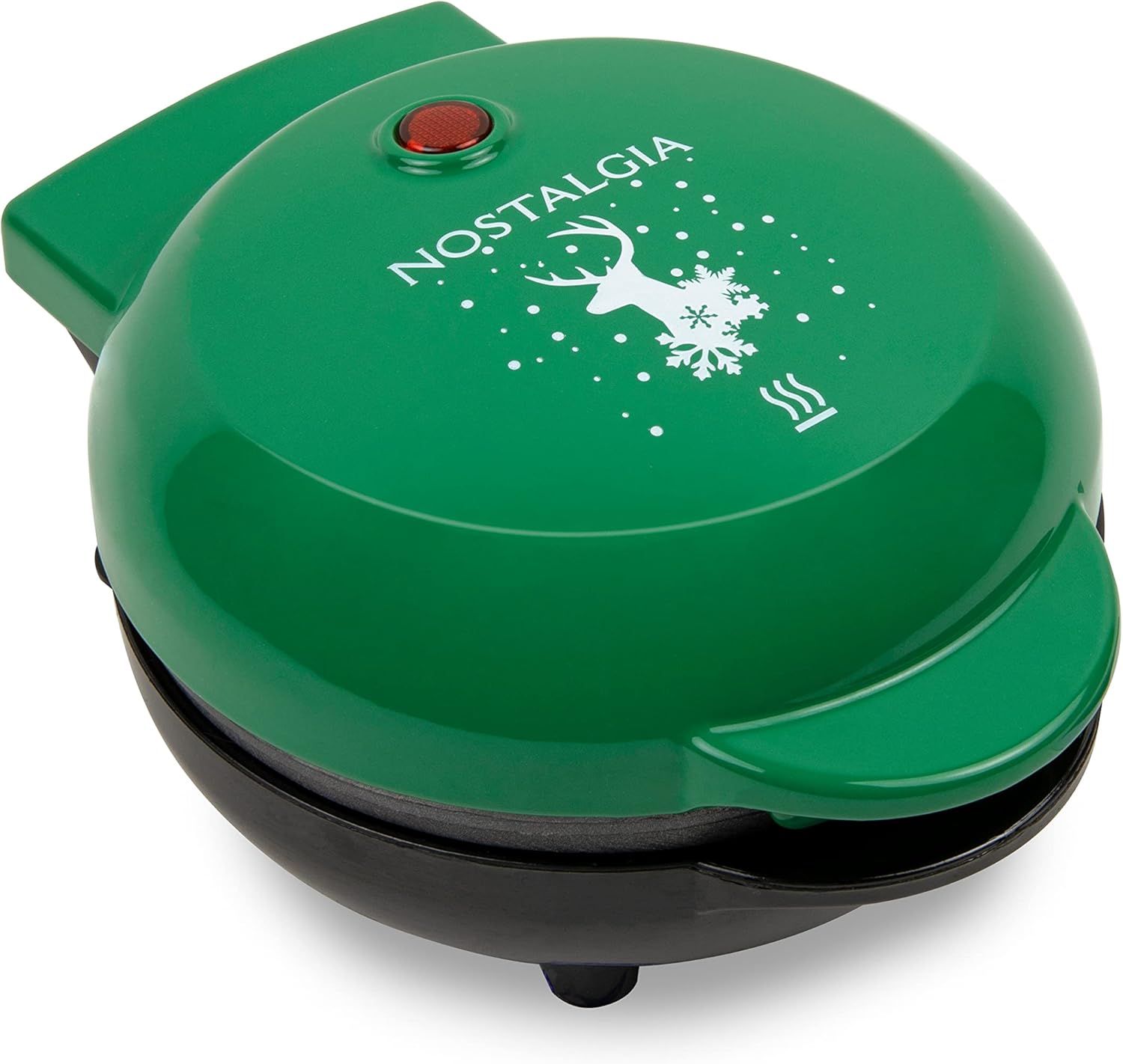 Nostalgia MyMini Cars and Trucks Shape Electric Waffle Maker, 5-Inch Non-Stick Griddle for Waffles, Hash Browns, Eggs, and More, Yellow