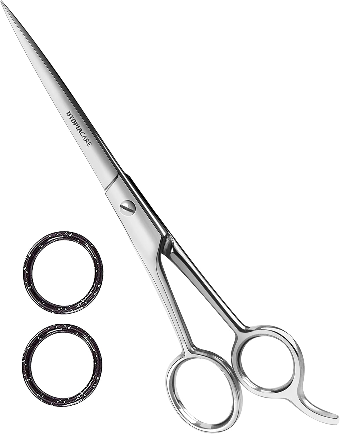 Utopia Care Hair Cutting and Hairdressing Scissors 6.5 Inch, Premium Stainless Steel shears with smooth Razor & Sharp Edge Blades, for Salons, Men & Women, Kids, Adults, & Pets - Silver