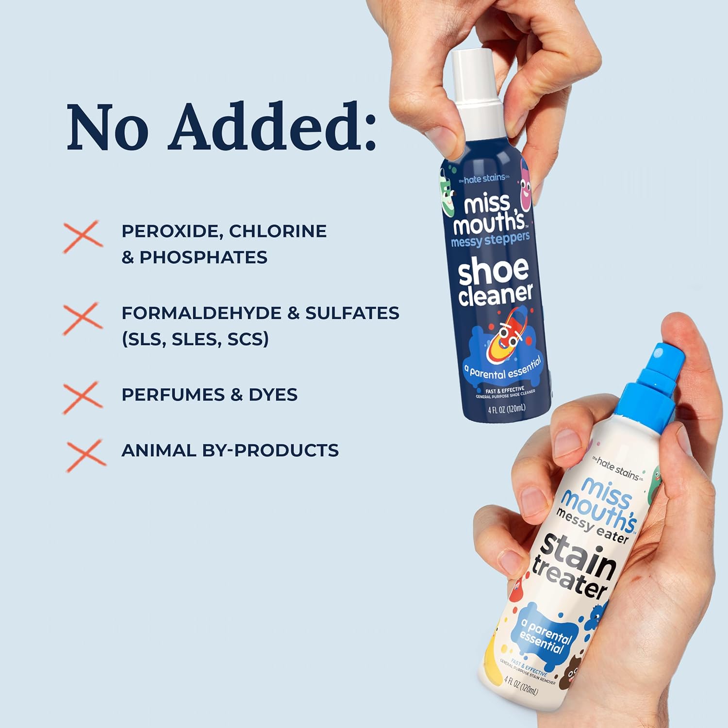 Miss Mouth's Messy Eater Stain Treater Spray - 4oz Stain Remover - Newborn & Baby Essentials - No Dry Cleaning Food, Grease, Coffee Off Laundry, Underwear, Fabric