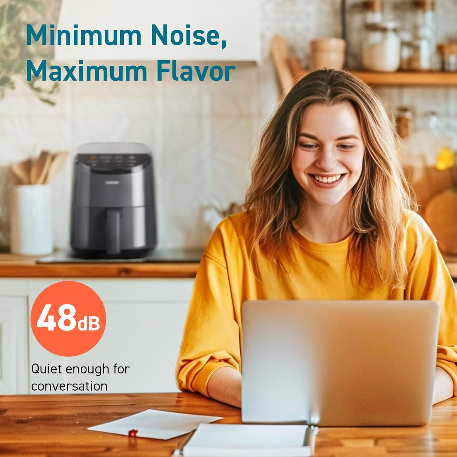 COSORI 2.1Qt Air Fryer, Small 4-in-1 Air Fryer Perfect for Simple Meals and Snack, Easy to Leftover Food to Crispy, 97% Less Oil, 30 In-App Recipes, Nonstick & Dishwasher Safe Basket