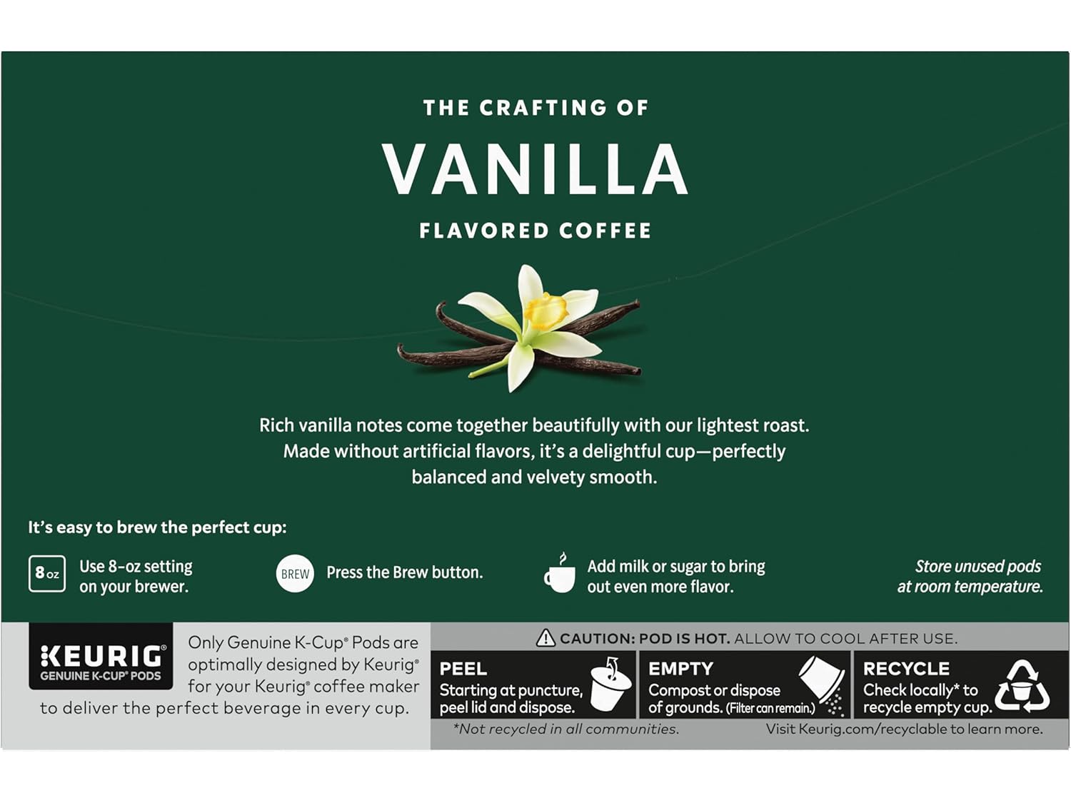 Starbucks K-Cup Coffee Pods, Starbucks Blonde Roast Coffee, Veranda Blend for Keurig Brewers, 100% Arabica, 6 boxes (60 pods total)