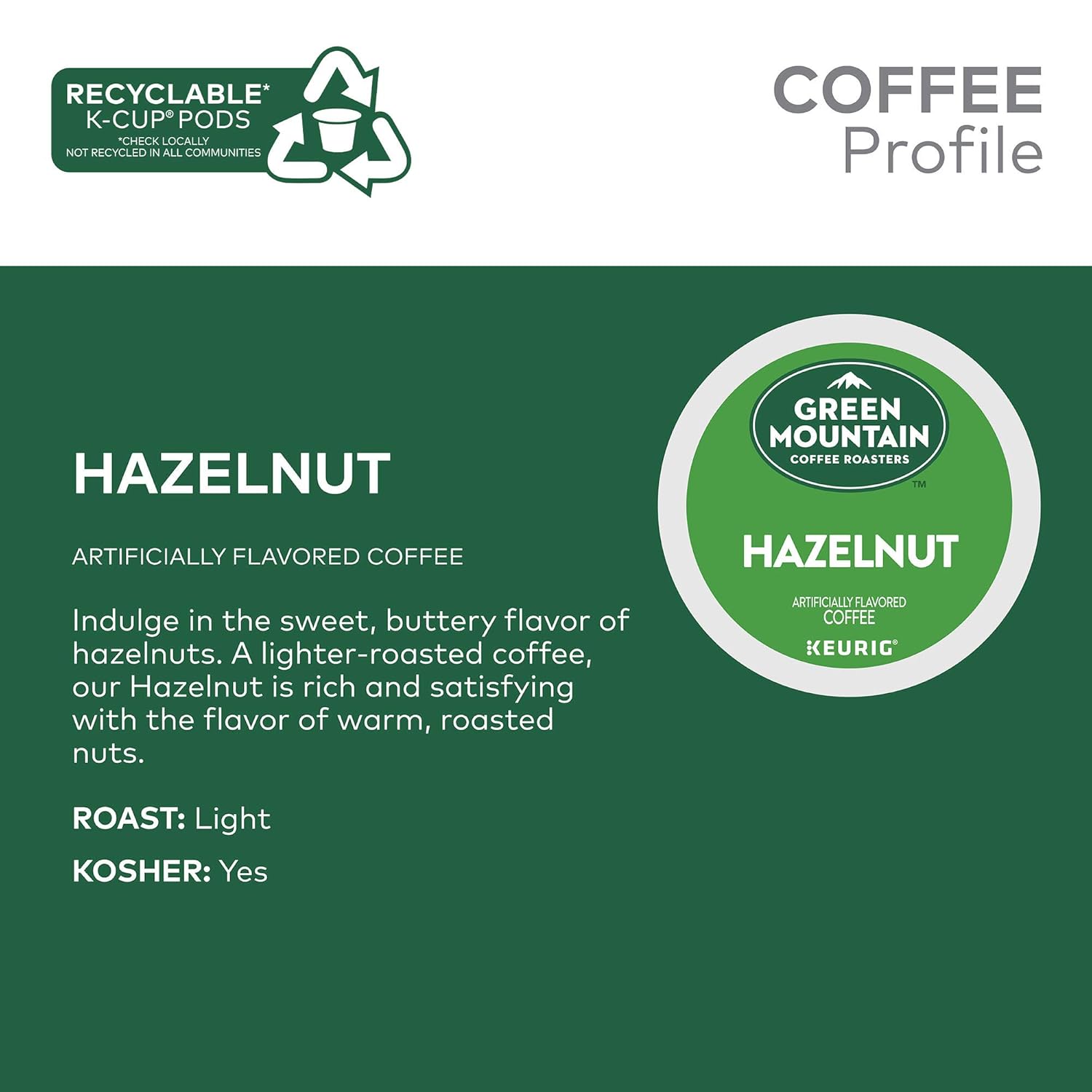 Green Mountain Coffee Roasters Caramel Vanilla Cream Keurig Single-Serve K-Cup pods, Light Roast Coffee, 72 Count (6 Packs of 12)