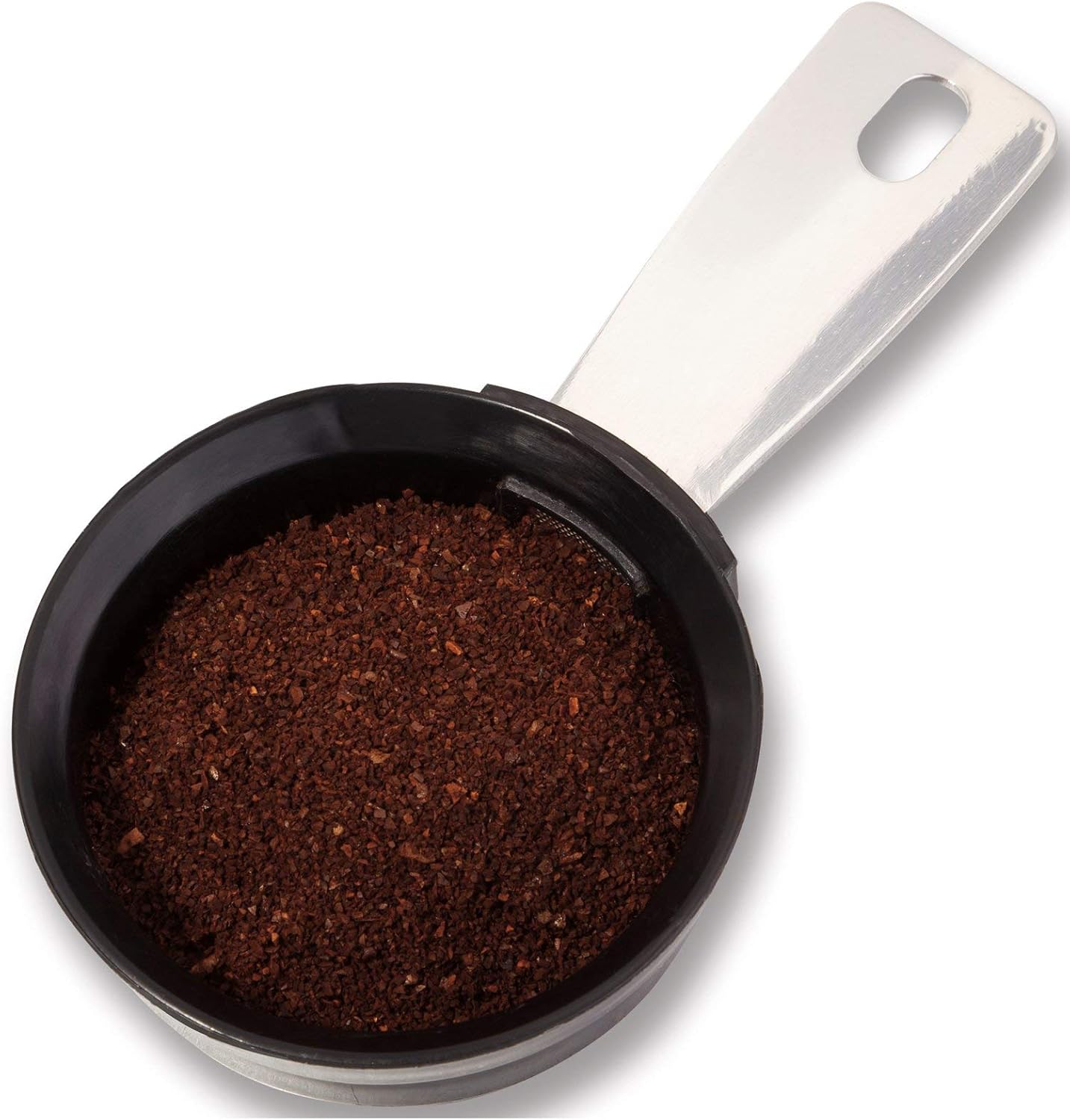 Hamilton Beach The Scoop Single Serve Coffee Maker & Fast Grounds Brewer, Brews in Minutes, 8-14oz. Cups, Stainless Steel