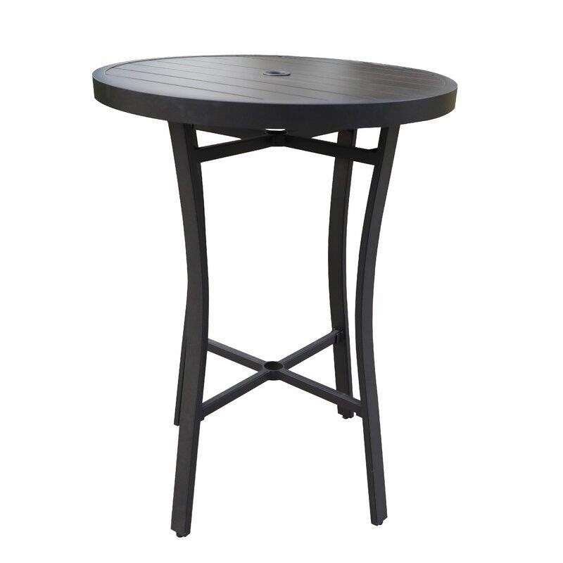 Mackinnon Round 2 - Person 32.09'' Long Bar Height Dining Set with Cushions