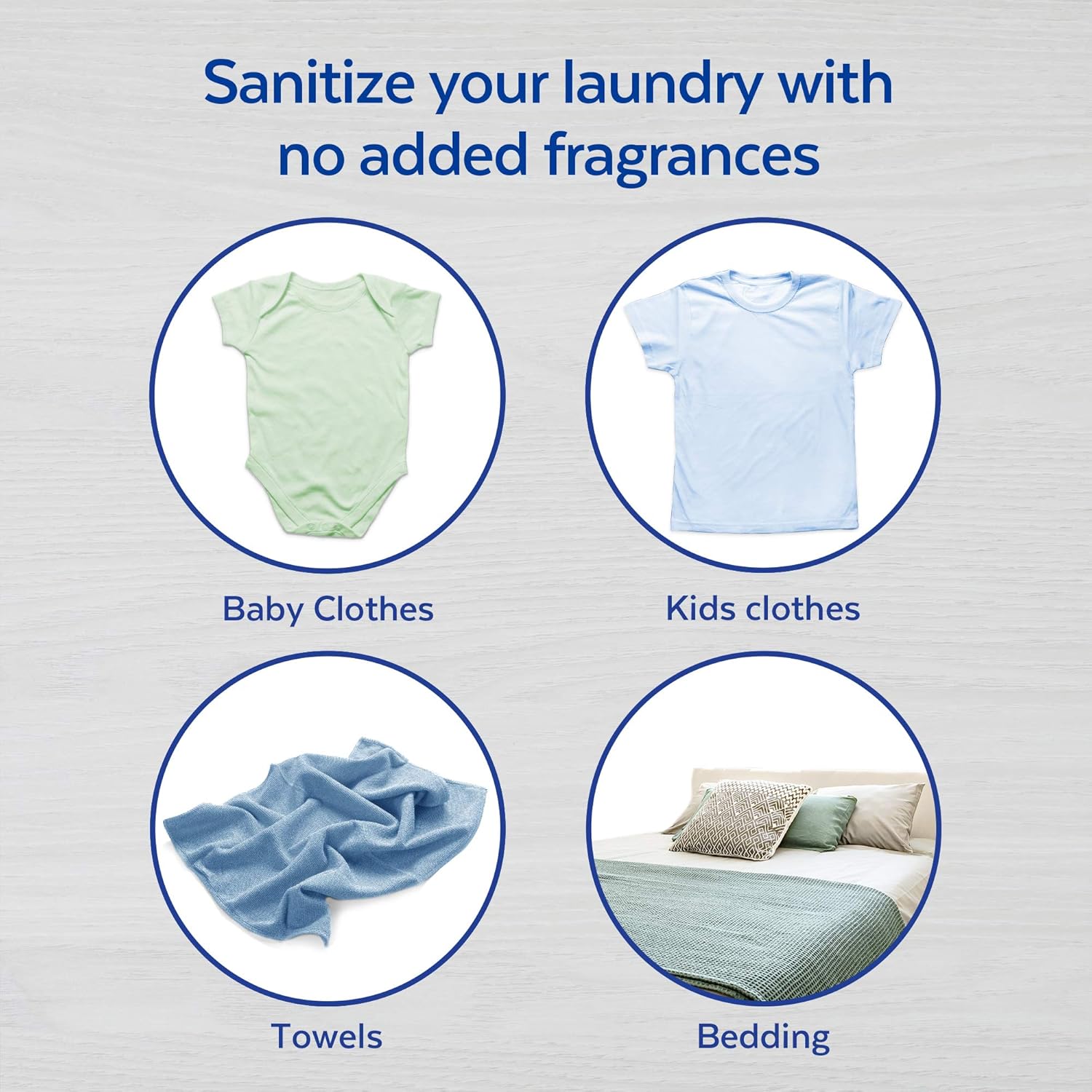 Lysol Laundry Sanitizer Additive, Free & Clear, Free from Fragrance and Dyes, 0% Bleach Laundry Sanitizer, Bacteria-causing Laundry Odor Eliminator, Unscented, 90 Fl Oz (Pack of 1) - Package May Vary