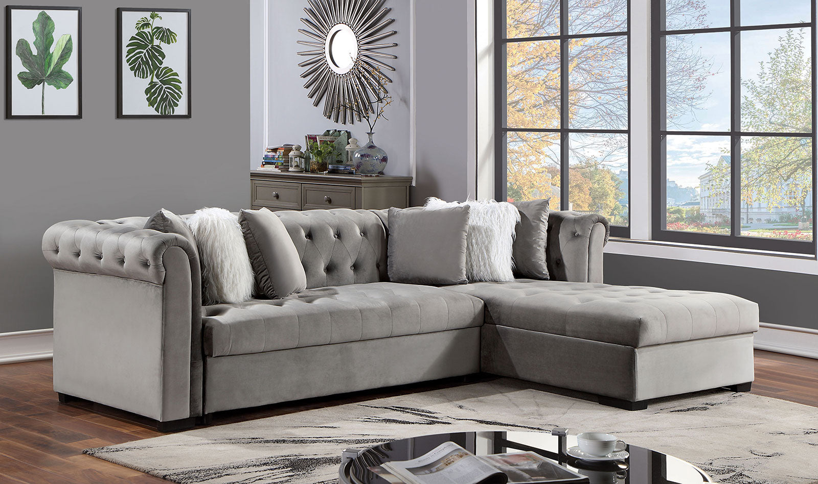 ALESSANDRIA Sectional, Gray