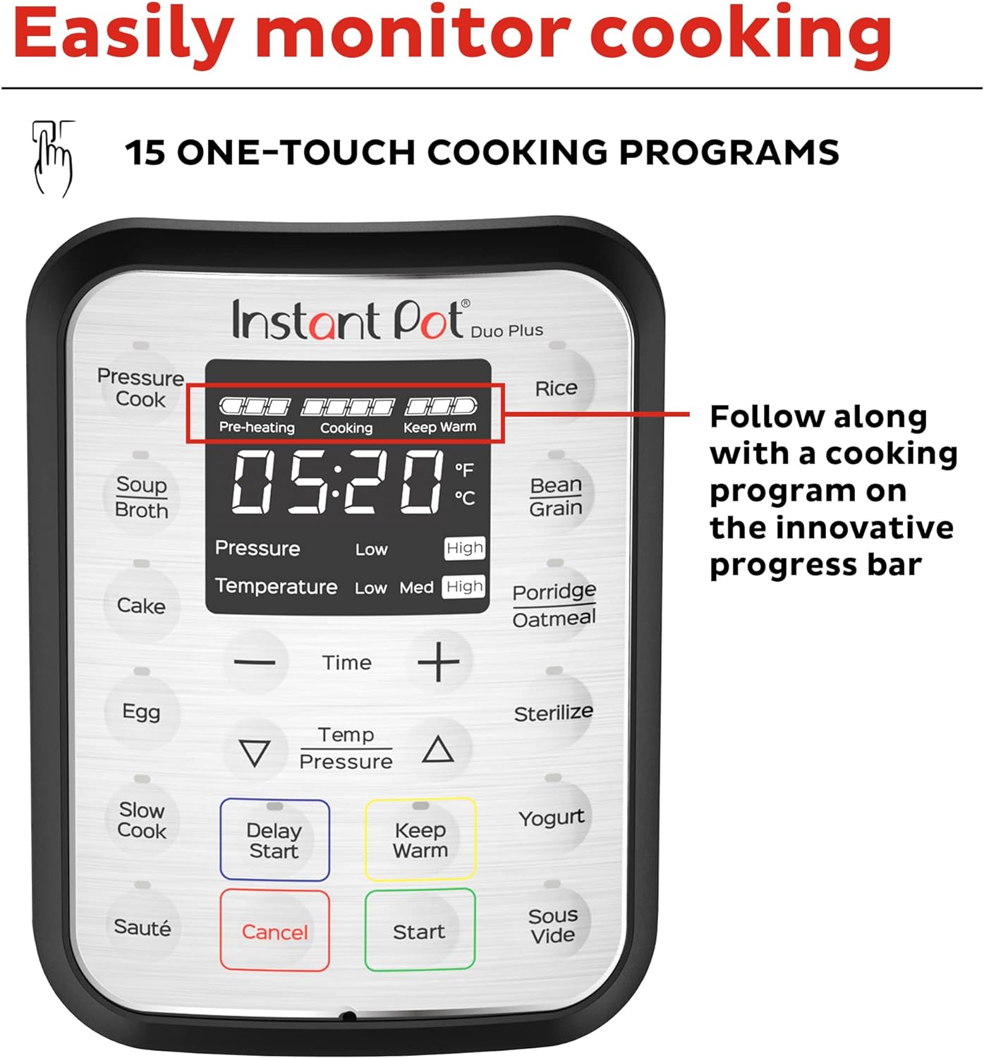 Instant Pot Duo Plus 9-in-1 Electric Pressure Cooker,