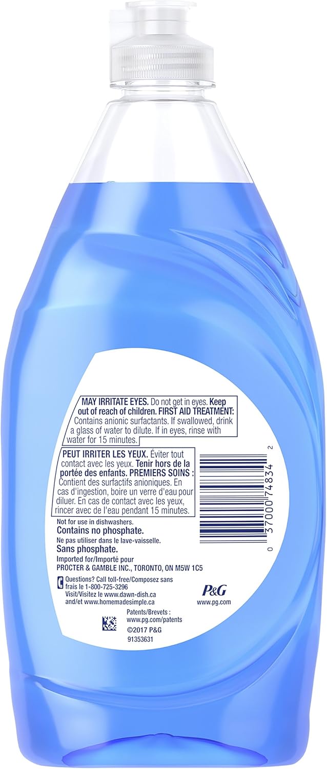 Dawn Dish Soap Ultra Dishwashing Liquid, Dish Soap Refill, Original Scent, 56 Fl Oz (Pack of 2)