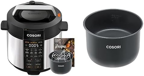 COSORI Electric Pressure Cooker 6 qt, 9-in-1 Instant Multi Cooker with Safer Venting Design, Rice Cooker, Slow Cooker, Sous Vide, Saute Pot, 1100W, Stainless Steel