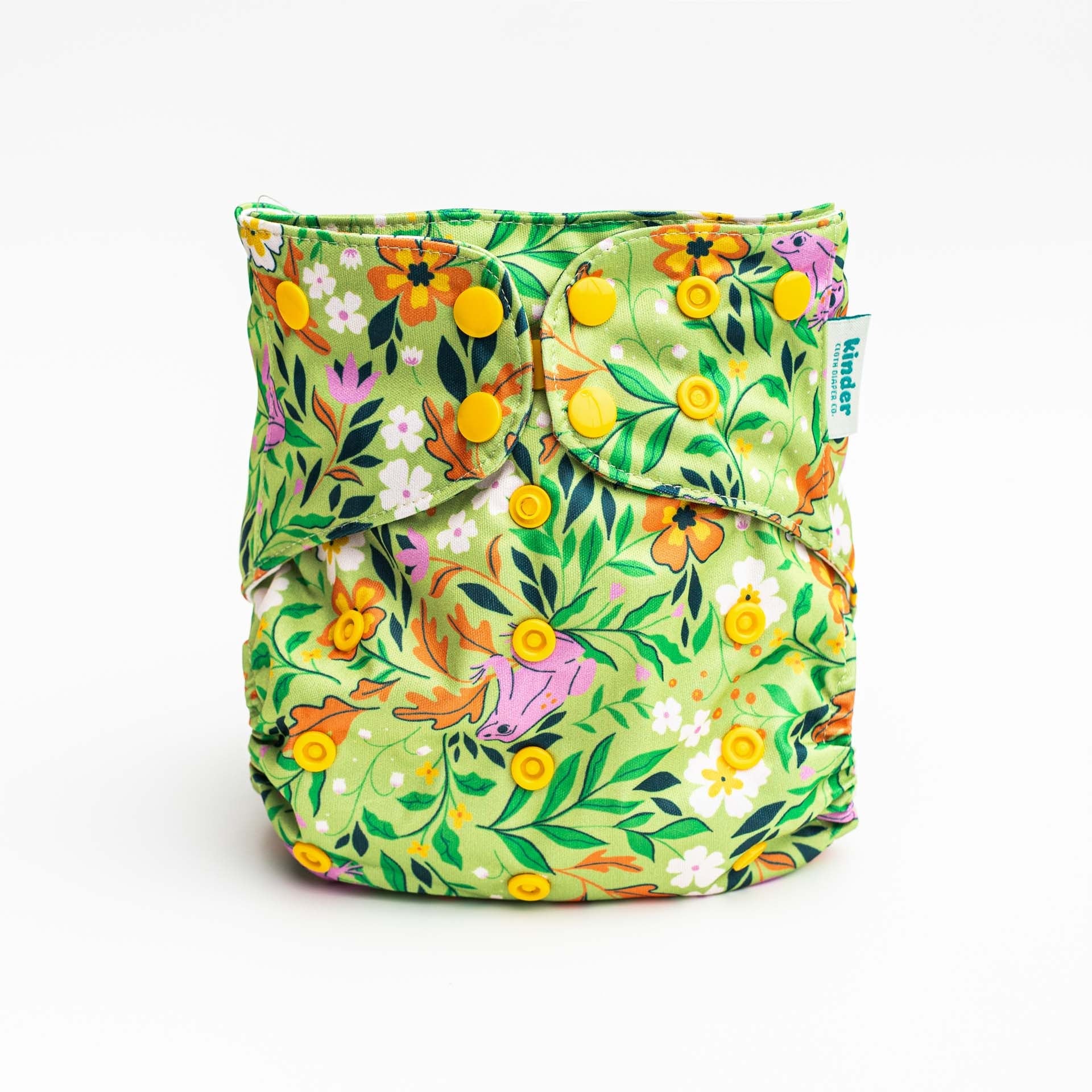 Kinder Cloth Diaper Co. Patterned Pocket Cloth Diaper with Athletic Wicking Jersey