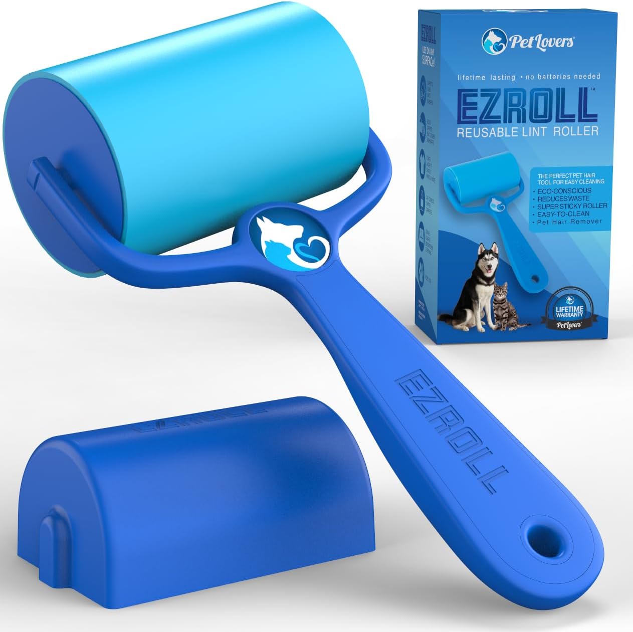 PetLovers Extra Sticky Lint Roller Mega Value Set 450 Sheets for Pet Hair Removal, Dog and Cat Lint Remover 5 Pack