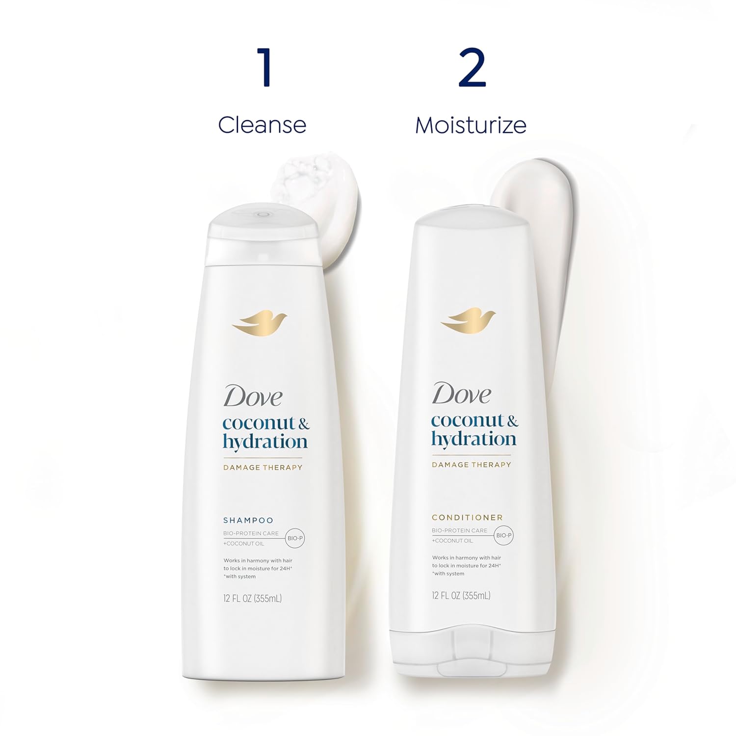 Dove Ultra Care Coconut & Hydration Conditioner for Dry Hair with Jojoba and Sweet Almond Oils, 25.4 oz