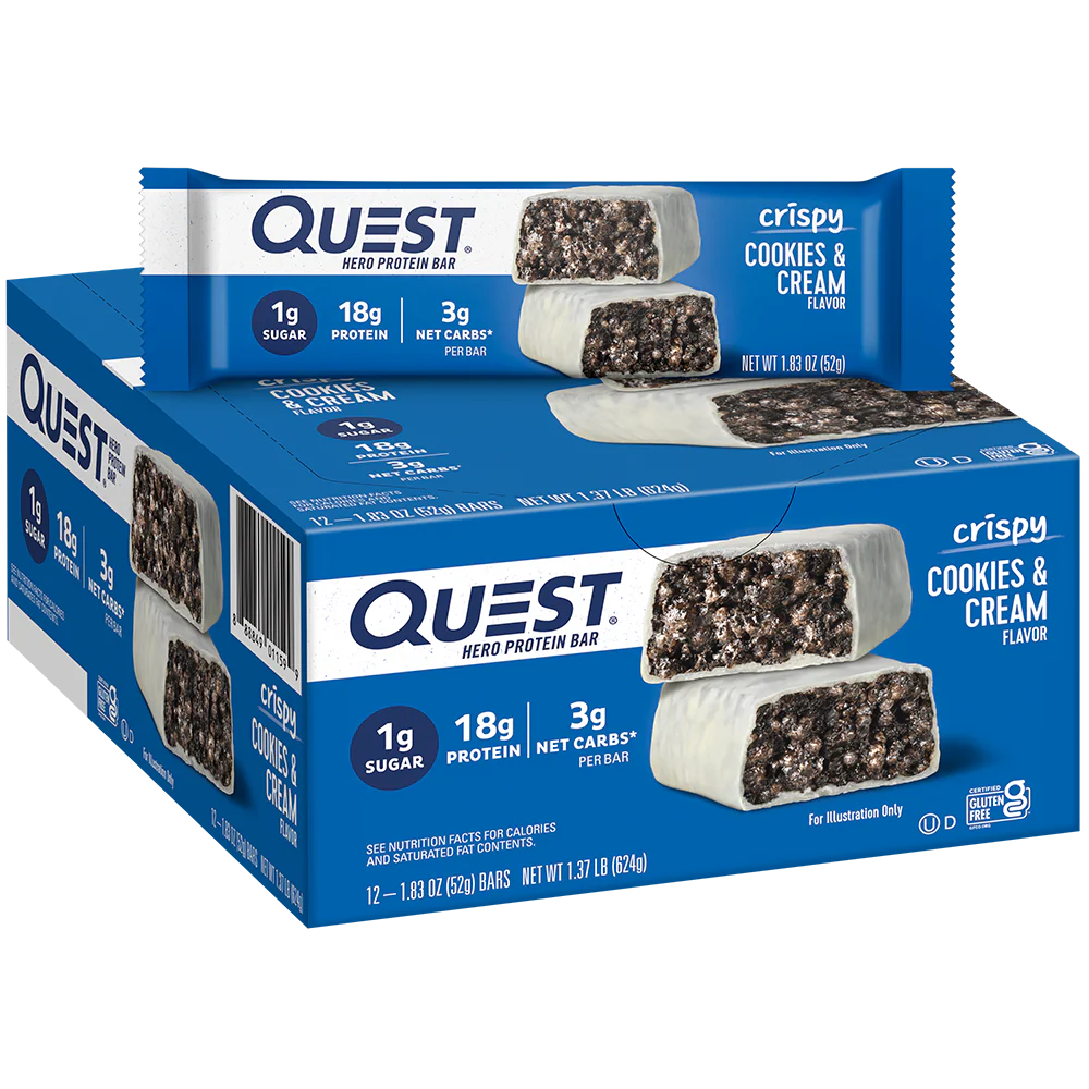 Cookies & Cream Crispy Hero Protein Bars