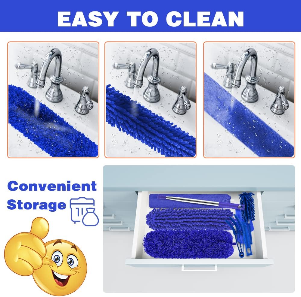 Microfibre Duster for high Ceilings, Duster for Cleaning Fan Cobweb, 100