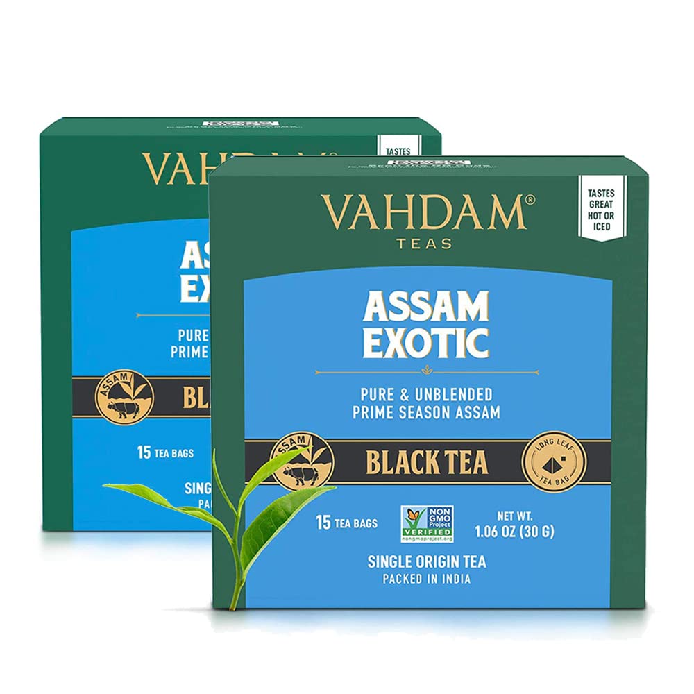 VAHDAM, Organic Turmeric Ginger Herbal Tea Bags (100 Pyramid Tea Bags) Caffeine Free, Non GMO, Gluten Free | 100% Pure Herbal Blend - Savory & Spicy | Plant-Based Tea Bags | Resealable Ziplock Pouch