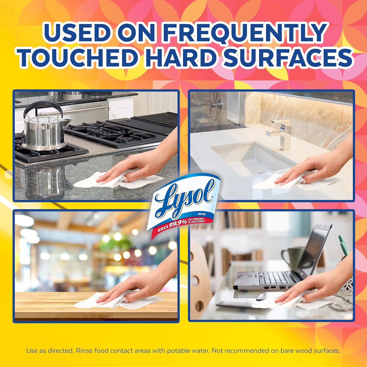 Lysol Disinfectant Wipes, Multi-Surface Antibacterial Cleaning Wipes, For Disinfecting and Cleaning, Lemon and Lime Blossom, 80 Count (Pack of 3)