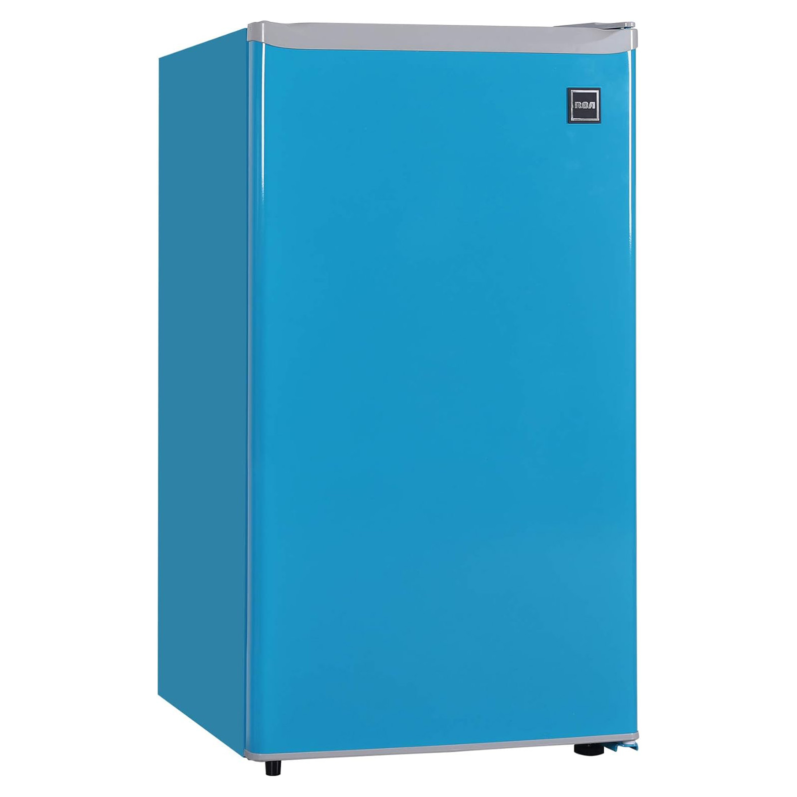 RCA RFR322 Mini Refrigerator, Compact Freezer Compartment, Adjustable Thermostat Control, Reversible Door, Ideal Fridge for Dorm, Office, Apartment, Platinum Stainless, 3.2 Cubic Feet