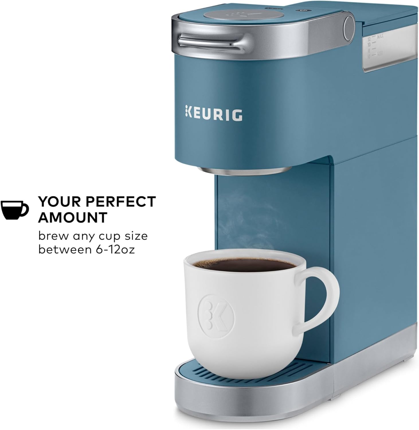 Keurig K-Mini Plus Single Serve K-Cup Pod Coffee Maker, with 6 to 12oz Brew Size, Stores up to 9 K-Cup Pods, Travel Mug Friendly, Matte Black