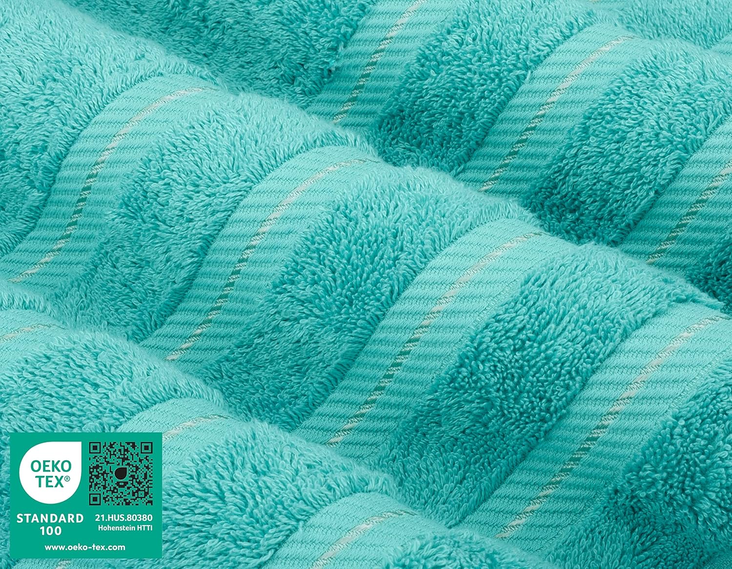 American Soft Linen Luxury 6 Piece Towel Set, 2 Bath Towels 2 Hand Towels 2 Washcloths, 100% Cotton Turkish Towels for Bathroom, Light Grey Towel Sets