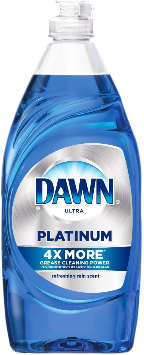 Dawn Platinum Dishwashing Liquid Dish Soap, Refreshing Rain Scent, 32.7 fl oz