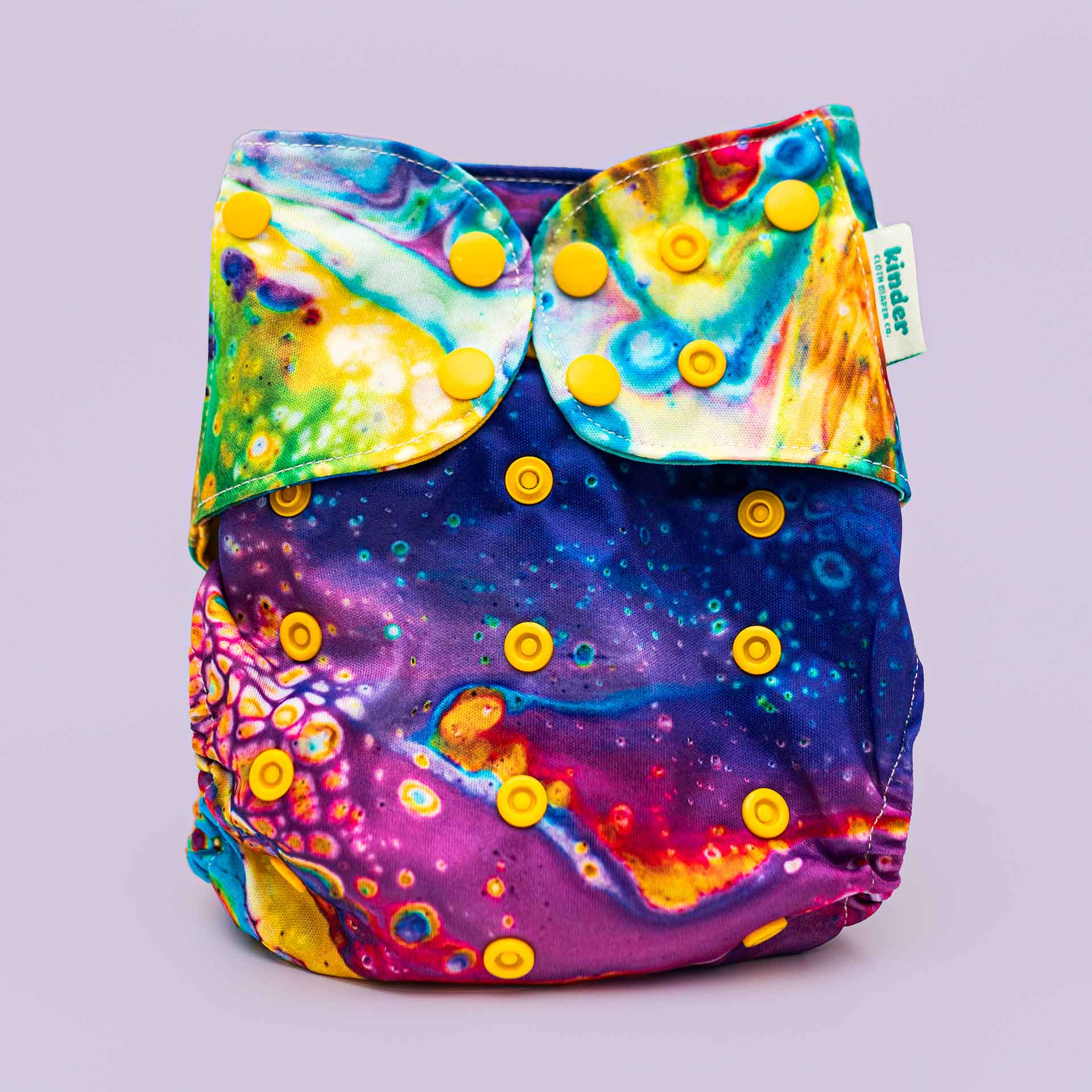 Kinder Cloth Diaper Co. Patterned Pocket Cloth Diaper with Athletic Wicking Jersey