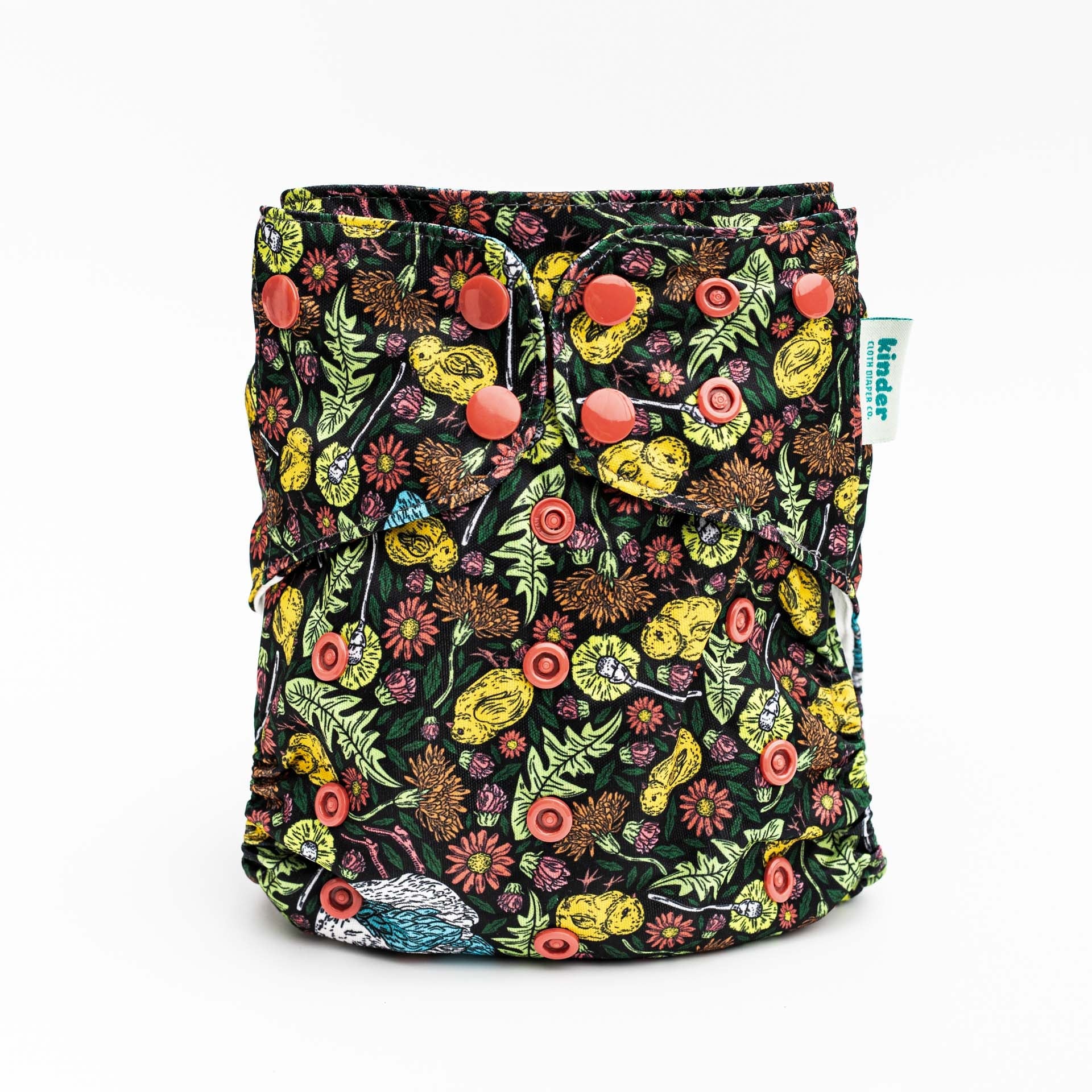 Kinder Cloth Diaper Co. Patterned Basics Pocket Cloth Diaper with Athletic Wicking Jersey