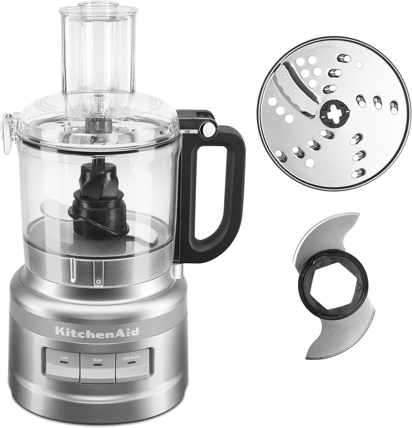 KitchenAid KFP0718CU Food Processor, 7 Cup, Contour Silver