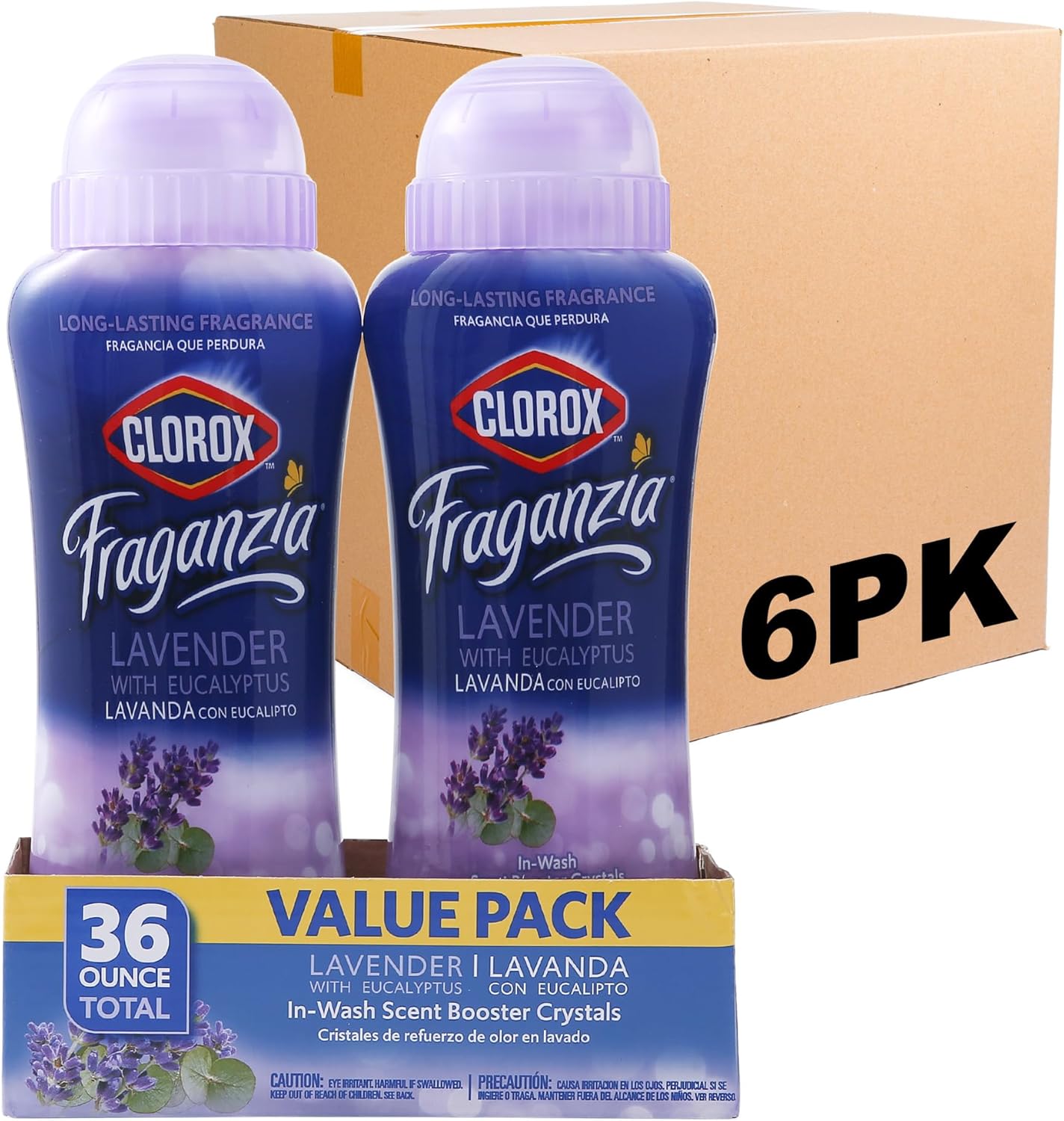 Clorox Fraganzia In-Wash Scent Booster Crystals in Ocean Scent, 18 Oz Twin Pack | Laundry Scent Booster Crystals | In-wash Scent Booster for Fresh Laundry in Ocean Scent 18 Ounce Twin Pack, 36oz