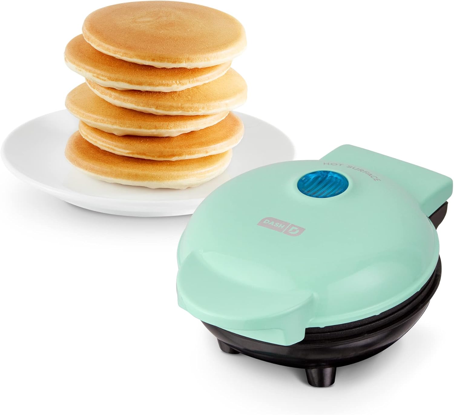 DASH Mini Rice Cooker Steamer with Removable Nonstick Pot, Keep Warm Function & Recipe Guide, .5 Quart, for Soups, Stews, Grains & Oatmeal - Aqua