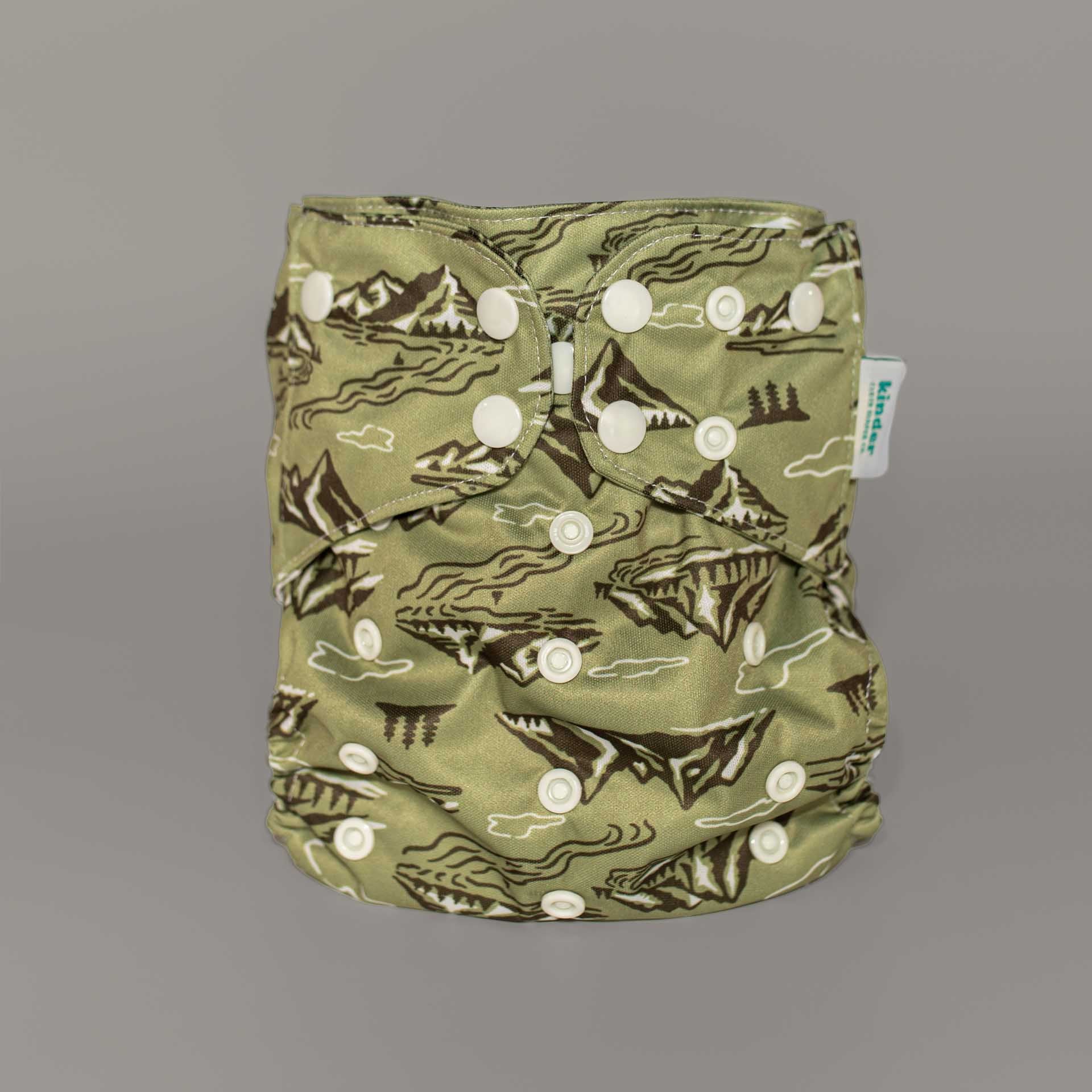 Kinder Cloth Diaper Co. Artist Collaborations Pocket Cloth Diaper with Athletic Wicking Jersey