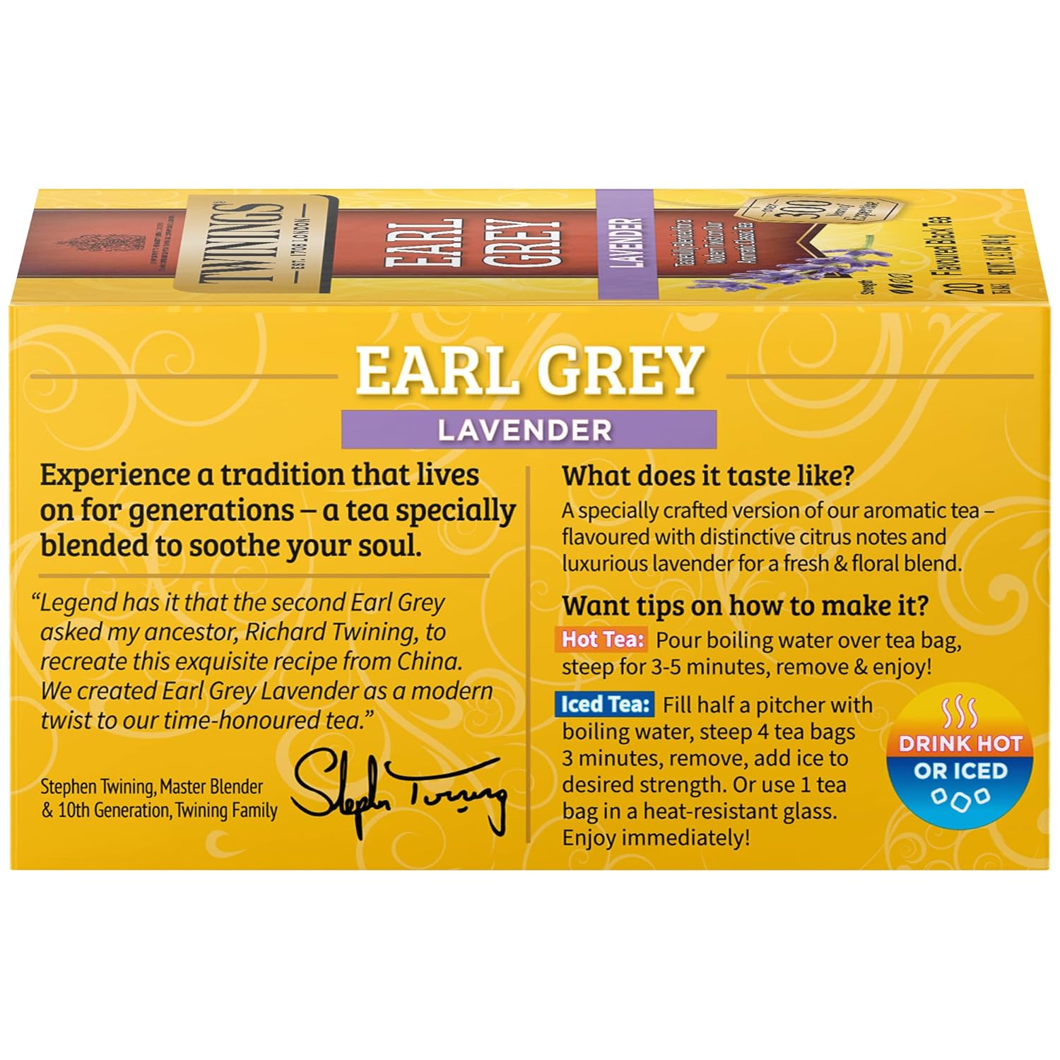 Twinings English Breakfast Black Tea Individually Wrapped Bags, 100 Count (Pack of 1), Smooth, Flavourful, and Robust, Caffeinated, Enjoy Hot or Iced | Packaging May Vary