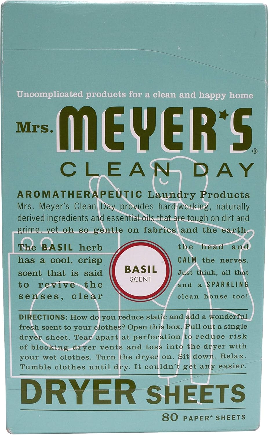 MRS. MEYER'S CLEAN DAY Dryer Sheets, Lavender, 80 ct