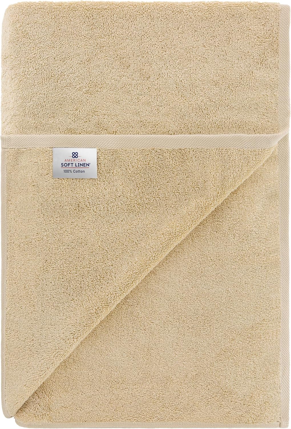 American Soft Linen Luxury 6 Piece Towel Set, 2 Bath Towels 2 Hand Towels 2 Washcloths, 100% Cotton Turkish Towels for Bathroom, Light Grey Towel Sets