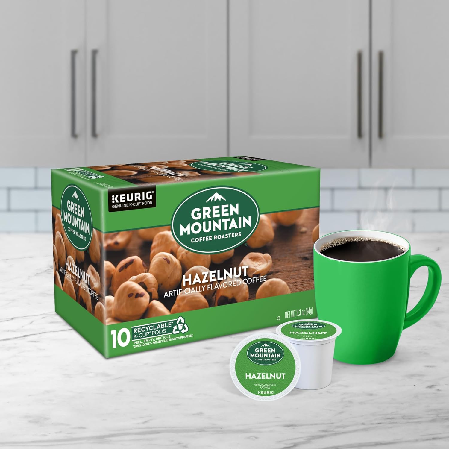 Green Mountain Coffee Roasters Caramel Vanilla Cream Keurig Single-Serve K-Cup pods, Light Roast Coffee, 72 Count (6 Packs of 12)