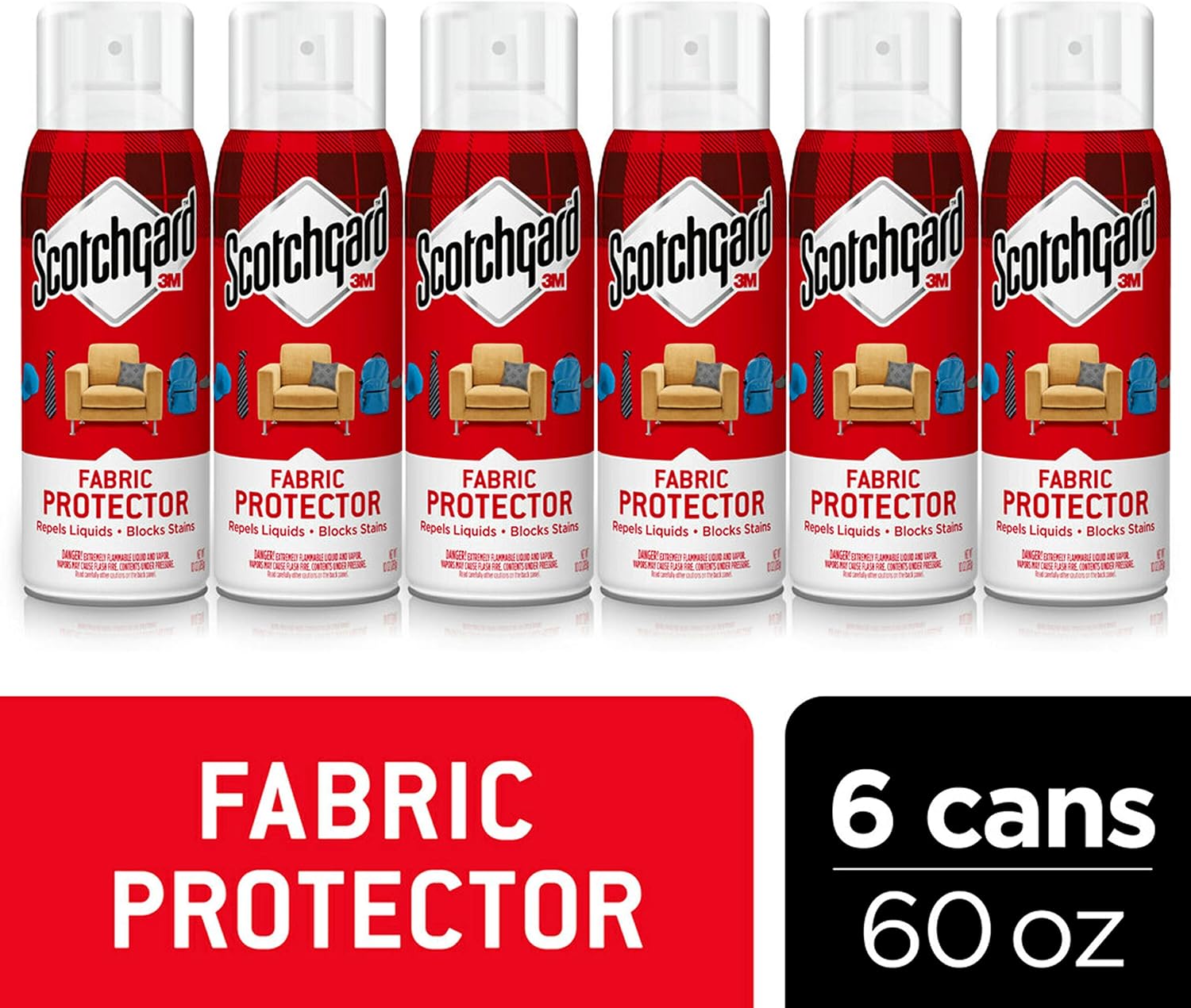 Scotchgard Fabric & Upholstery Protector, Repels Liquids, Blocks Stains, 40 Ounces
