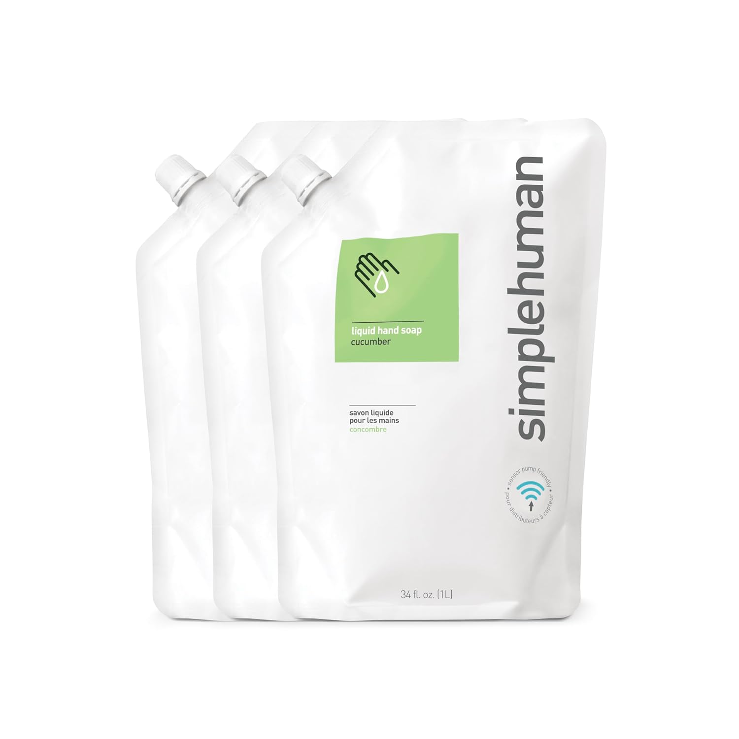 simplehuman Lavender Moisturizing Liquid Hand Soap Refill Pouch, 34 Fl. Oz.