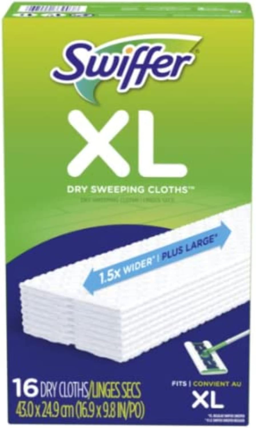 Swiffer Sweeper X-Large Disposable Sweeping Cloths, 16-Count Boxes (Pack of 3)
