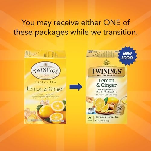 Twinings English Breakfast Black Tea Individually Wrapped Bags, 100 Count (Pack of 1), Smooth, Flavourful, and Robust, Caffeinated, Enjoy Hot or Iced | Packaging May Vary